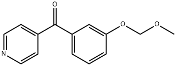 [3-(甲氧基甲氧基)苯基](吡啶-4-基)甲酮 结构式