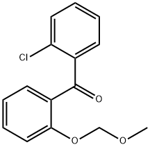 (2-クロロフェニル)[2-(メトキシメトキシ)フェニル]メタノン 化学構造式