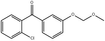 (2-クロロフェニル)[3-(メトキシメトキシ)フェニル]メタノン 化学構造式