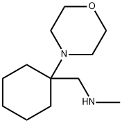 N-甲基-1-(1-吗啉-4-基环己基)甲胺 结构式