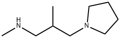 N,2-DIMETHYL-3-PYRROLIDIN-1-YLPROPAN-1-AMINE Structure