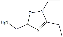 N-[(3-エチル-1,2,4-オキサジアゾール-5-イル)メチル]エタンアミン 化学構造式