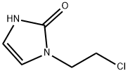 1-(2-クロロエチル)-1,3-ジヒドロ-2H-イミダゾール-2-オン 化学構造式