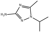 1-イソプロピル-5-メチル-1H-1,2,4-トリアゾール-3-アミン 化学構造式