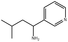 3-メチル-1-(3-ピリジニル)-1-ブタンアミン 化学構造式