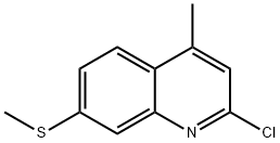 2-CHLORO-4-METHYL-7-(METHYLTHIO)QUINOLINE Struktur