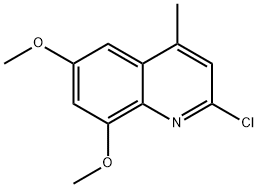 2-CHLORO-6,8-DIMETHOXY-4-METHYLQUINOLINE Structure