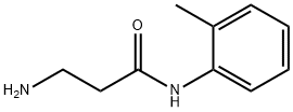 3-アミノ-N-(2-メチルフェニル)プロパンアミドHYDROCHLORIDE 化学構造式
