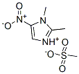 1,2-ジメチル-5-ニトロ-1H-イミダゾール・メタンスルホン酸 化学構造式