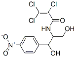 2,3,3-trichloro-N-[2-hydroxy-1-(hydroxymethyl)-2-(4-nitrophenyl)ethyl]acrylamide Struktur