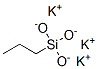 トリス(ポタシオオキシ)(プロピル)シラン 化学構造式