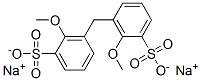 disodium methylenebis(methoxybenzenesulphonate) Structure