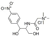 2-[[2-ヒドロキシ-1-(ヒドロキシメチル)-2-(4-ニトロフェニル)エチル]アミノ]-N,N,N-トリメチル-2-オキソエタンアミニウム・クロリド 化学構造式