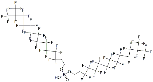 bis[3,3,4,4,5,5,6,6,7,7,8,8,9,9,10,10,11,11,12,12,13,14,14,14-tetracosafluoro-13-(trifluoromethyl)tetradecyl] hydrogen phosphate|