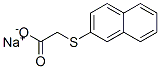 (2-ナフタレニルチオ)酢酸ナトリウム 化学構造式