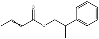2-phenylpropyl 2-butenoate 结构式