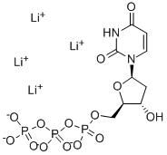 2'-デオキシウリジン5'-三りん酸テトラ(リチウム) 化学構造式
