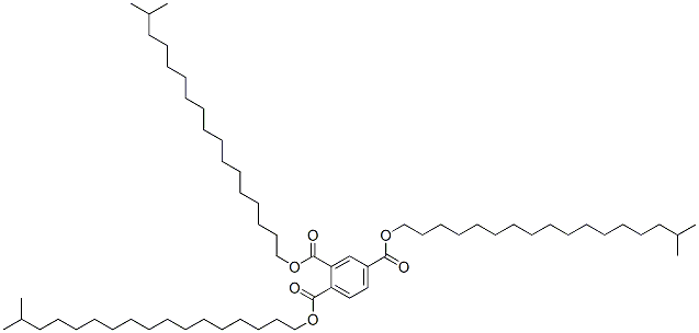 triisooctadecyl benzene-1,2,4-tricarboxylate Structure