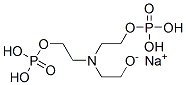 2-ヒドロキシエチルイミノビス[(2,1-エタンジイル)オキシ]ビス(ホスホン酸)/ナトリウム,(1:x) 化学構造式
