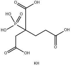 2-膦酰基丁烷-1,2,4-三羧酸钾盐 结构式