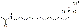sodium [(1-oxoallyl)amino]dodecane-1-sulphonate Structure