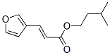 3-(3-フラニル)プロペン酸3-メチルブチル 化学構造式