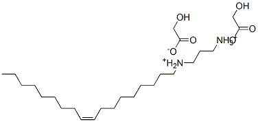 (Z)-N-octadec-9-enylpropane-1,3-diyldiammonium bis(hydroxyacetate) Structure