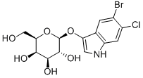 5-Bromo-6-chloro-3-indolyl-beta-D-galactoside Struktur