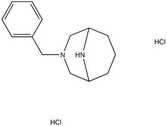 3-Benzyl-3,9-diaza-bicyclo[3.3.1]nonane dihydrochloride Structure