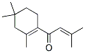 3-メチル-1-(2,4,4-トリメチル-1-シクロヘキセン-1-イル)-2-ブテン-1-オン 化学構造式