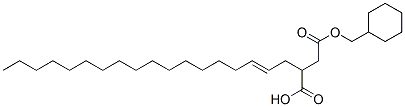 (cyclohexylmethyl) hydrogen 2-octadecenylsuccinate Struktur
