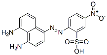 2-[(4,5-diamino-1-naphthyl)azo]-5-nitrobenzenesulphonic acid Struktur