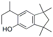 1,1,3,3-tetramethyl-6-(1-methylpropyl)indan-5-ol ,93892-37-6,结构式