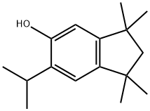 6-isopropyl-1,1,3,3-tetramethylindan-5-ol Struktur