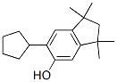 6-cyclopentyl-1,1,3,3-tetramethylindan-5-ol  Struktur