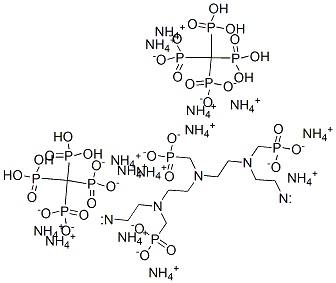 tetradecaammonium [[(phosphonatomethyl)imino]bis[ethylene[(phosphonatomethyl)imino]ethylenenitrilobis(methylene)]]tetrakisphosphonate Structure