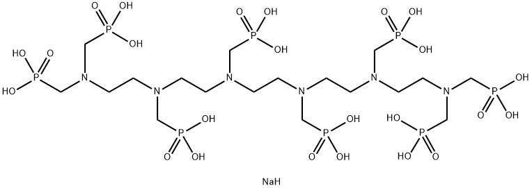 nonasodium heptahydrogen [ethane-1,2-diylbis[[(phosphonatomethyl)imino]ethane-2,1-diyl[(phosphonatomethyl)imino]ethane-2,1-diylnitrilobis(methylene)]]tetrakisphosphonate Structure