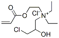 (3-chloro-2-hydroxypropyl)diethyl[2-[(1-oxoallyl)oxy]ethyl]ammonium chloride Struktur