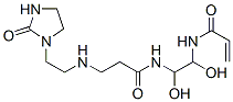 N-[1,2-dihydroxy-2-[[1-oxo-3-[[2-(2-oxoimidazolidin-1-yl)ethyl]amino]propyl]amino]ethyl]acrylamide  Struktur