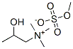 2-ヒドロキシ-N,N,N-トリメチル-1-プロパンアミニウム・メチルスルファート 化学構造式