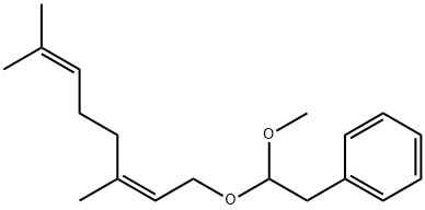 (Z)-[2-(3,7-dimethyl-2,6-octadienyloxy)-2-methoxyethyl]benzene Structure