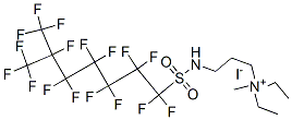 diethyl[3-[[(heptadecafluoroisooctyl)sulphonyl]amino]propyl]methylammonium iodide,93894-72-5,结构式