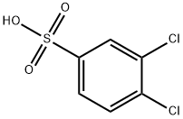 3,4-ジクロロベンゼンスルホン酸 化学構造式