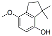 7-methoxy-3,3-dimethylindan-4-ol 结构式
