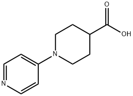 1-吡啶-4-哌啶-4-甲酸 结构式