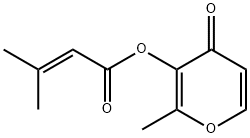 2-methyl-4-oxo-4H-pyran-3-yl 3-methyl-2-butenoate,93917-69-2,结构式