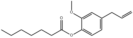 4-allyl-2-methoxyphenyl heptanoate 结构式