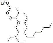 lithium 1-[2-(diethylamino)ethyl] 2-dodecenylsuccinate 化学構造式