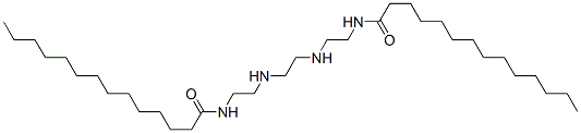 N,N'-[ethylenebis(iminoethylene)]bismyristamide 结构式
