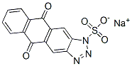 sodium 5,10-dihydro-5,10-dioxo-1H-anthra[2,3-d]triazolesulphonate Structure